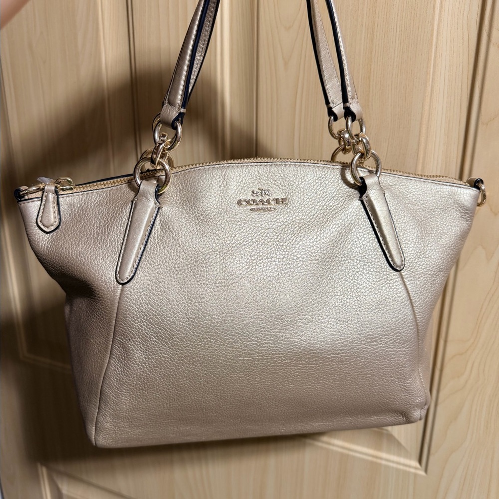 Coach Kelsey Pebbled Leather Satchel